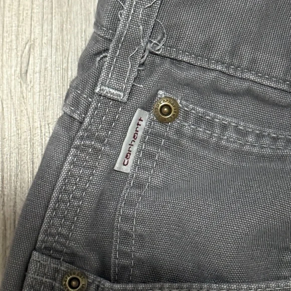 MENS CARHARTT WORK PANT GREY - Picture 3 of 5